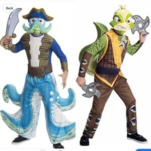 Skylanders costumes! Stink Bomb and Wash Buckler Medium